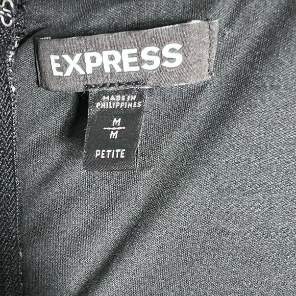 Express Black and White Striped Sheath Dress Size Medium - Picture 9 of 16